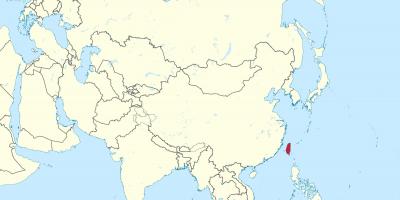 Taiwan kaart in asië