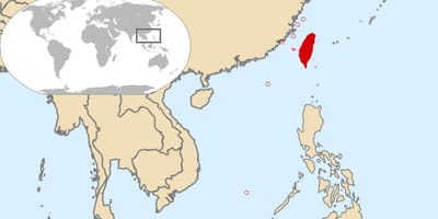 Taiwan land in die wêreld kaart