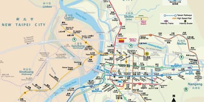 Taiwan mrt stasie kaart