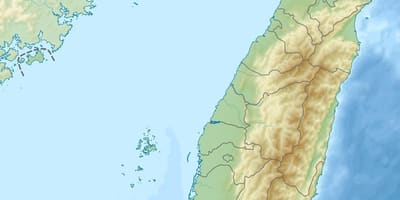 Kaart van Taiwan opstand